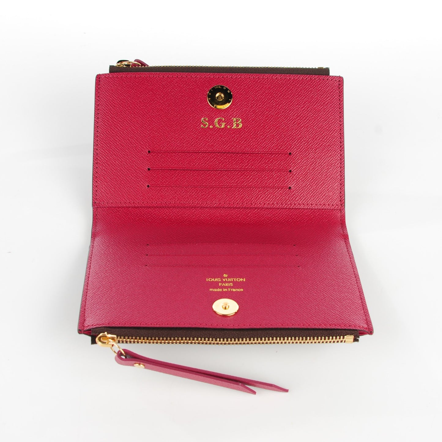 Monogram Adele Compact Wallet Fuchsia
