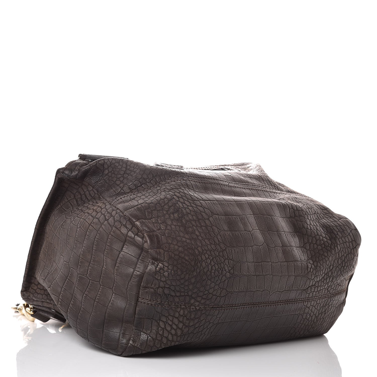 Givenchy Nubuck Crocodile Embossed Medium Pandora Dark Grey 5 of 14
