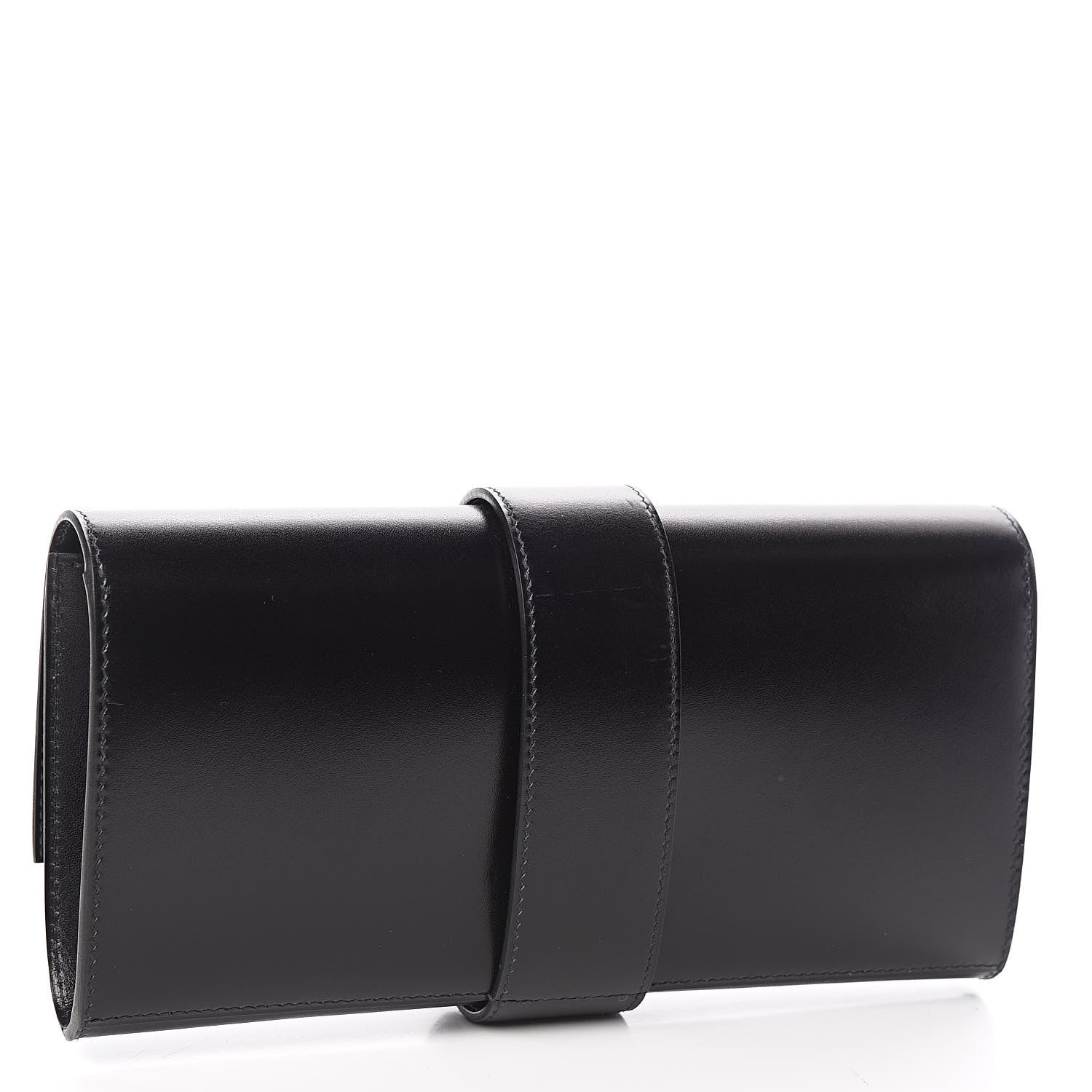 Hermes Tadelakt Medor 23 Clutch Black 3 of 8