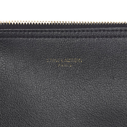 Saint Laurent Calfskin Large Shopping Tote Black 9 of 13