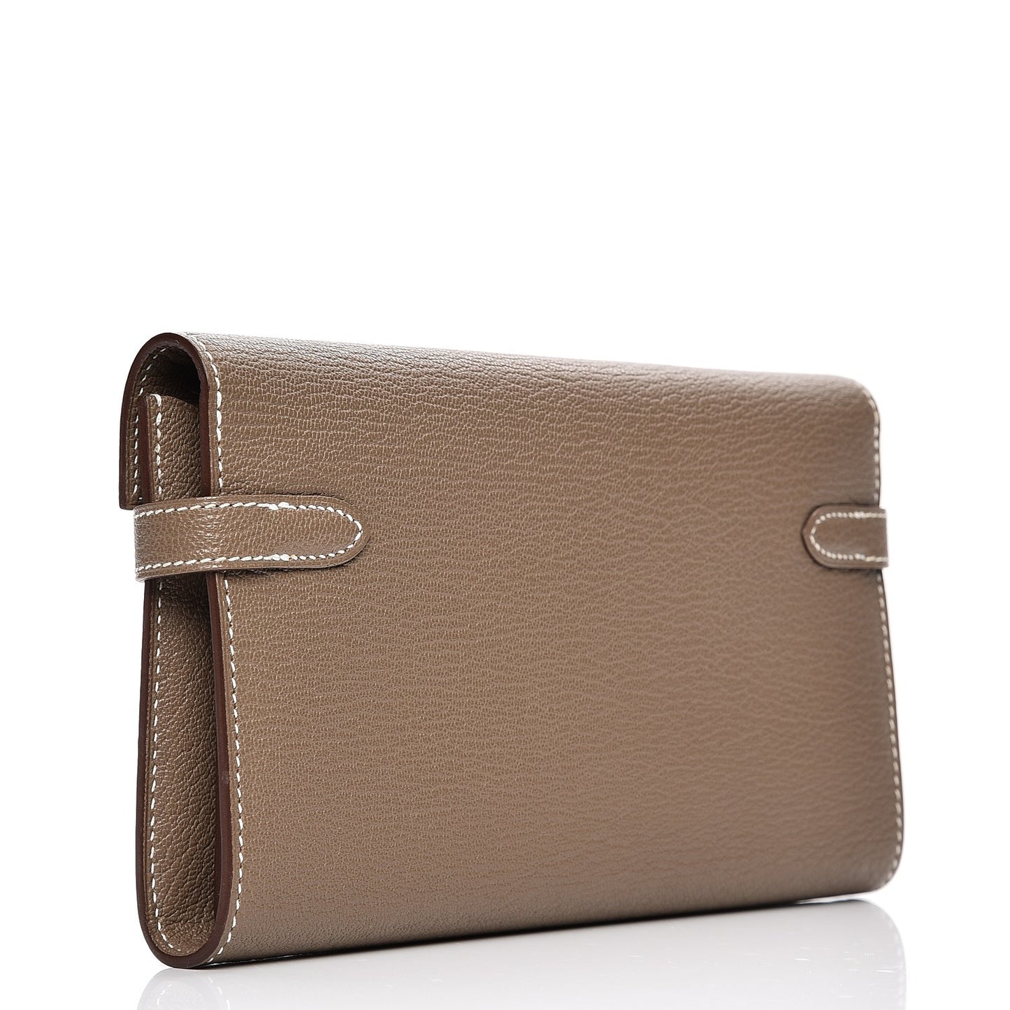 Chevre Mysore Kelly Longue Wallet Etoupe