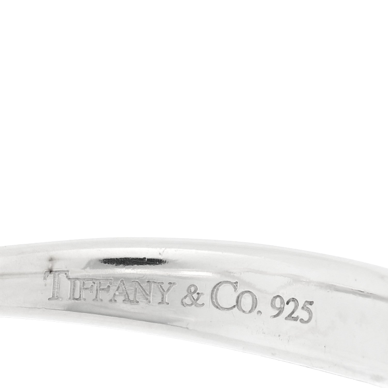 Tiffany Sterling Silver Elsa Peretti Open Heart Ring 56 7.5 4 of 4