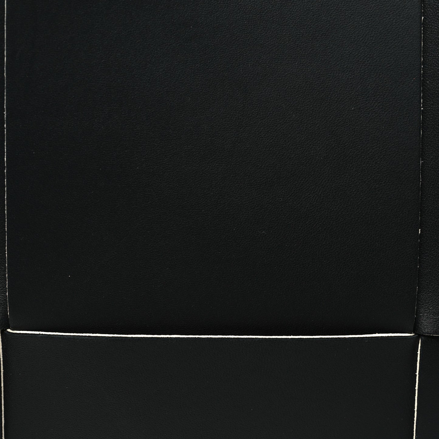 Nappa Maxi Intrecciato Medium Arco Tote Black White