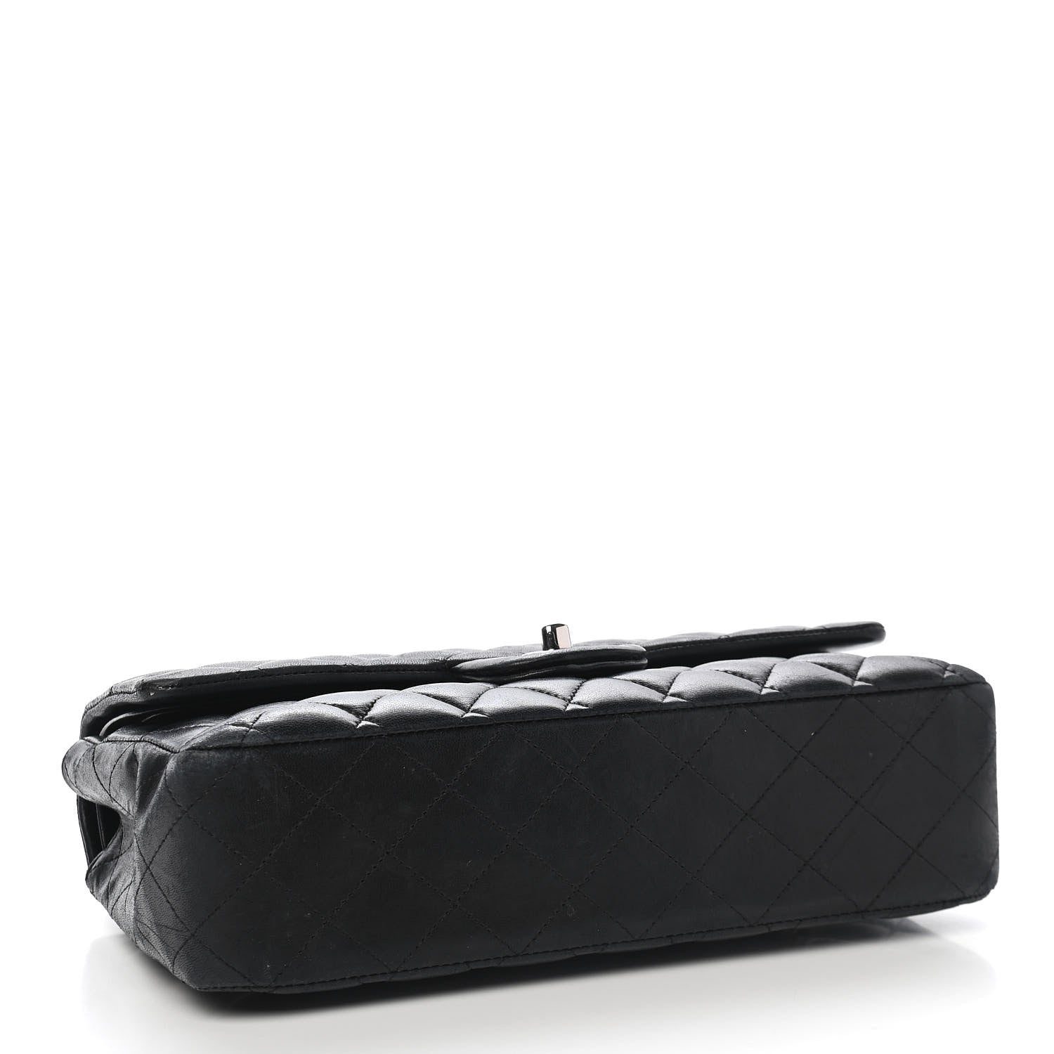 Chanel Lambskin Quilted Medium Double Flap Black 3 of 13