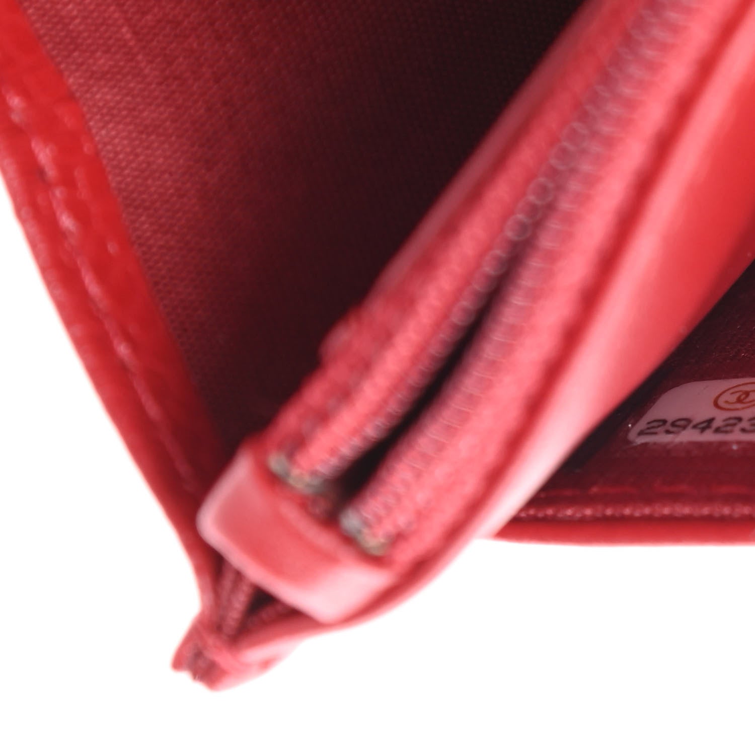 Chanel Caviar Camellia Embossed Wallet On Chain WOC Red 8 of 12