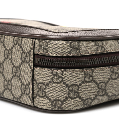 Gucci GG Supreme Monogram Web Small Ophidia Top Handle Shoulder Bag Brown 10 of 11