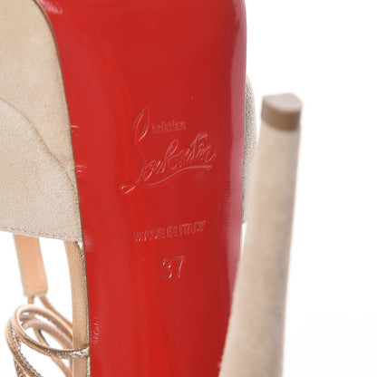 Christian Louboutin Suede Confusalta 150 Sandals 37 Colombe 5 of 9
