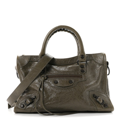 Balenciaga Agneau Arena Classic Hardware Small Le City Army Green 1 of 10