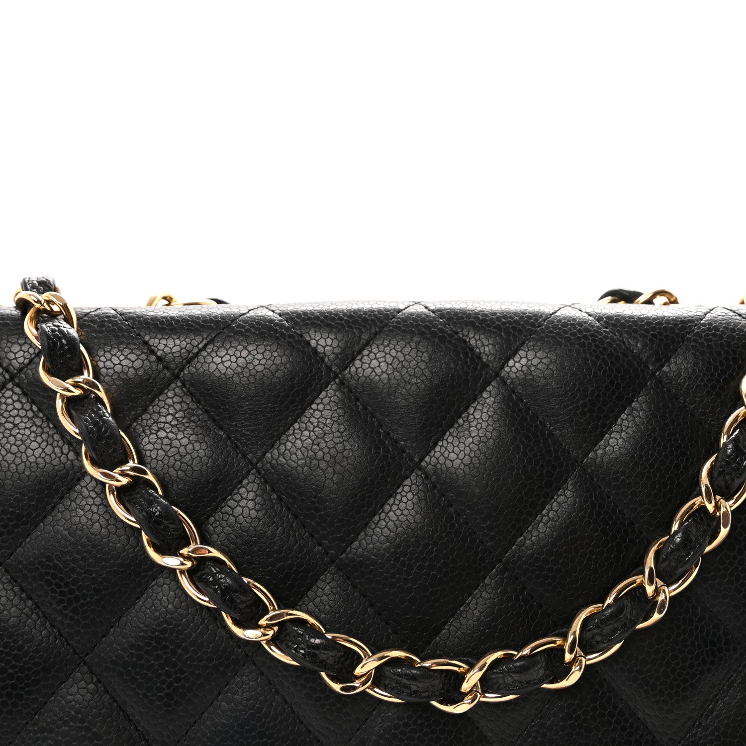 Chanel Caviar Quilted Jumbo Single Flap Black 8 of 10