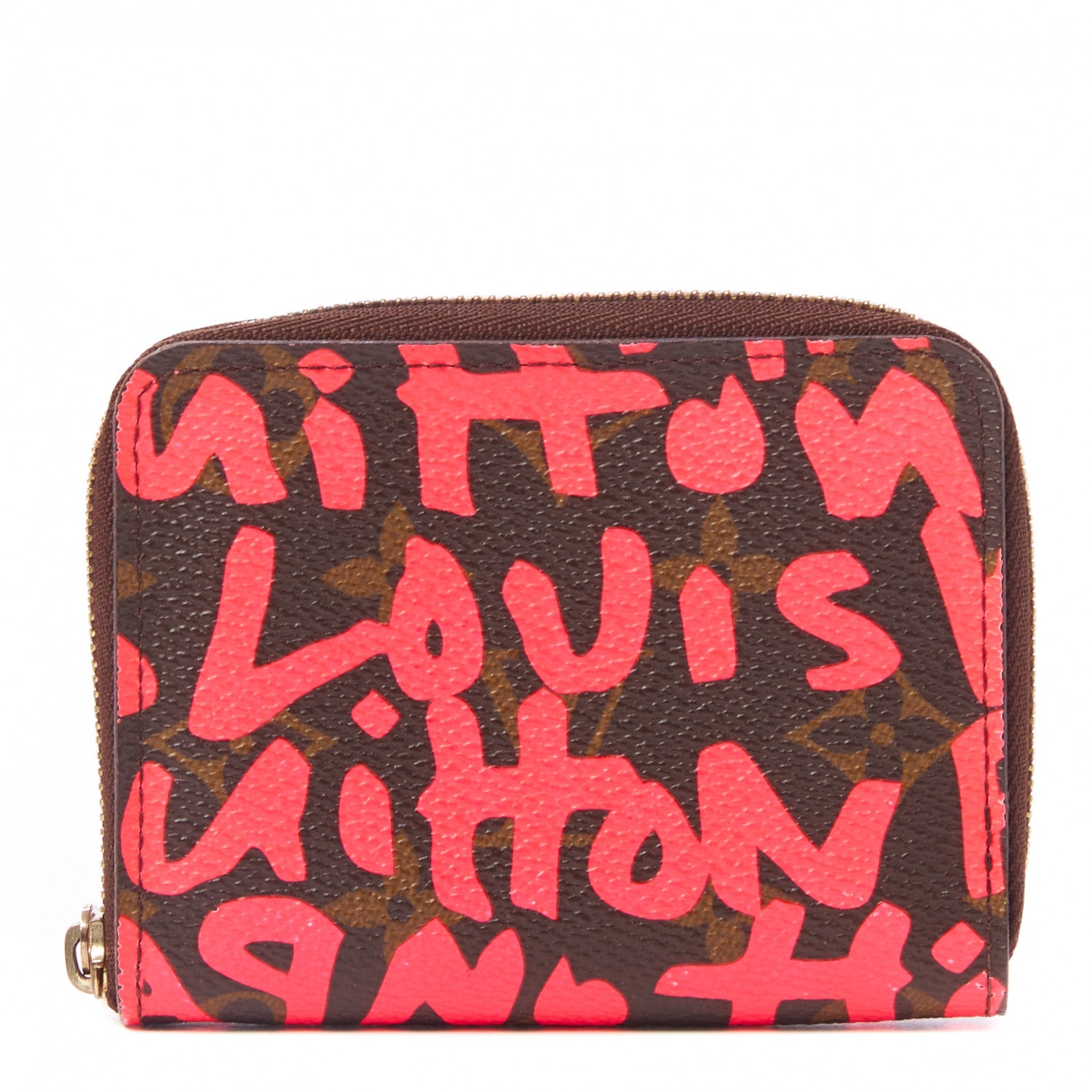 Louis Vuitton Monogram Graffiti Zippy Coin Purse Fuchsia 1 of 7