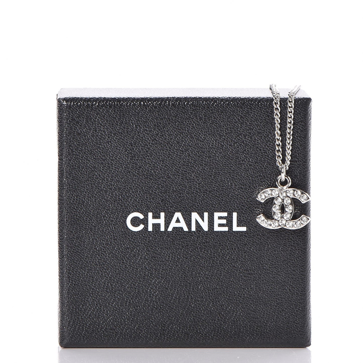 Crystal Timeless CC Necklace Silver