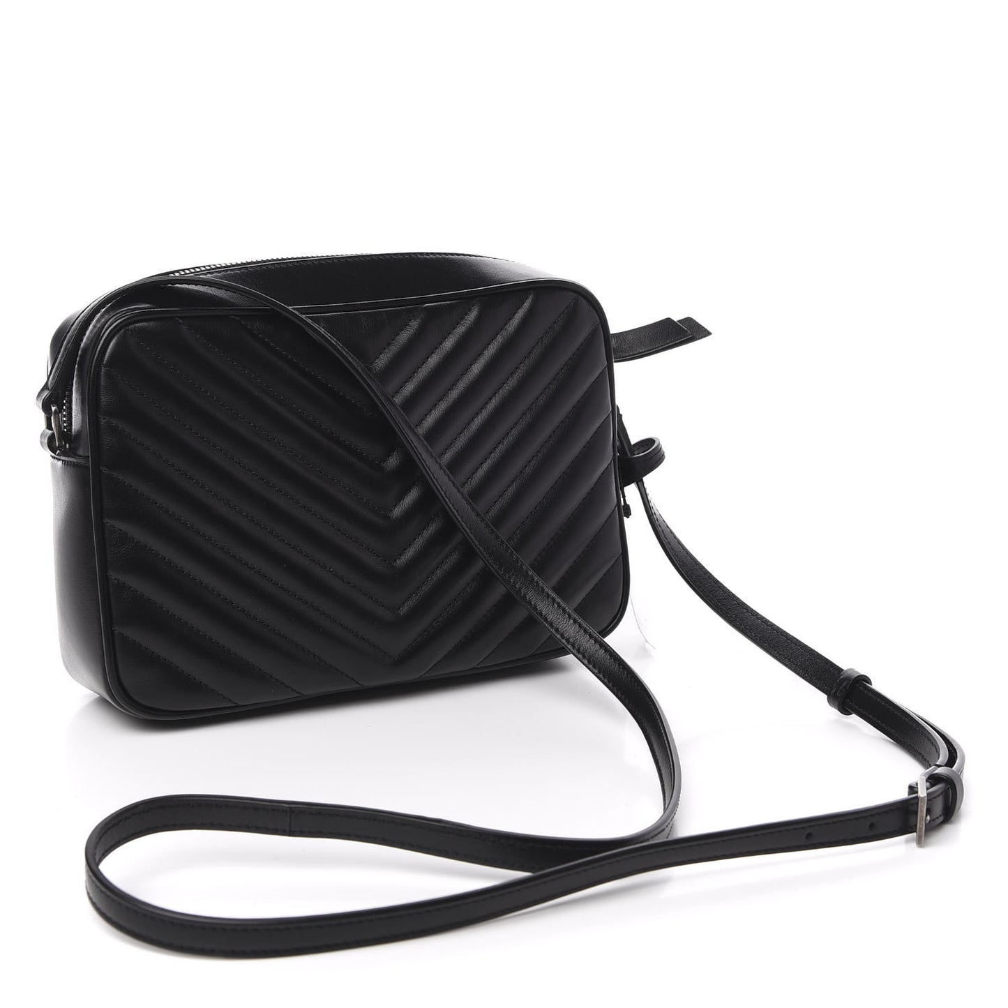 Calfskin Matelasse Monogram Lou Camera Bag Black