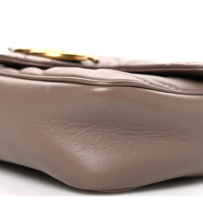 Gucci Calfskin Matelasse Super Mini GG Marmont Shoulder Bag Porcelain Rose 10 of 10