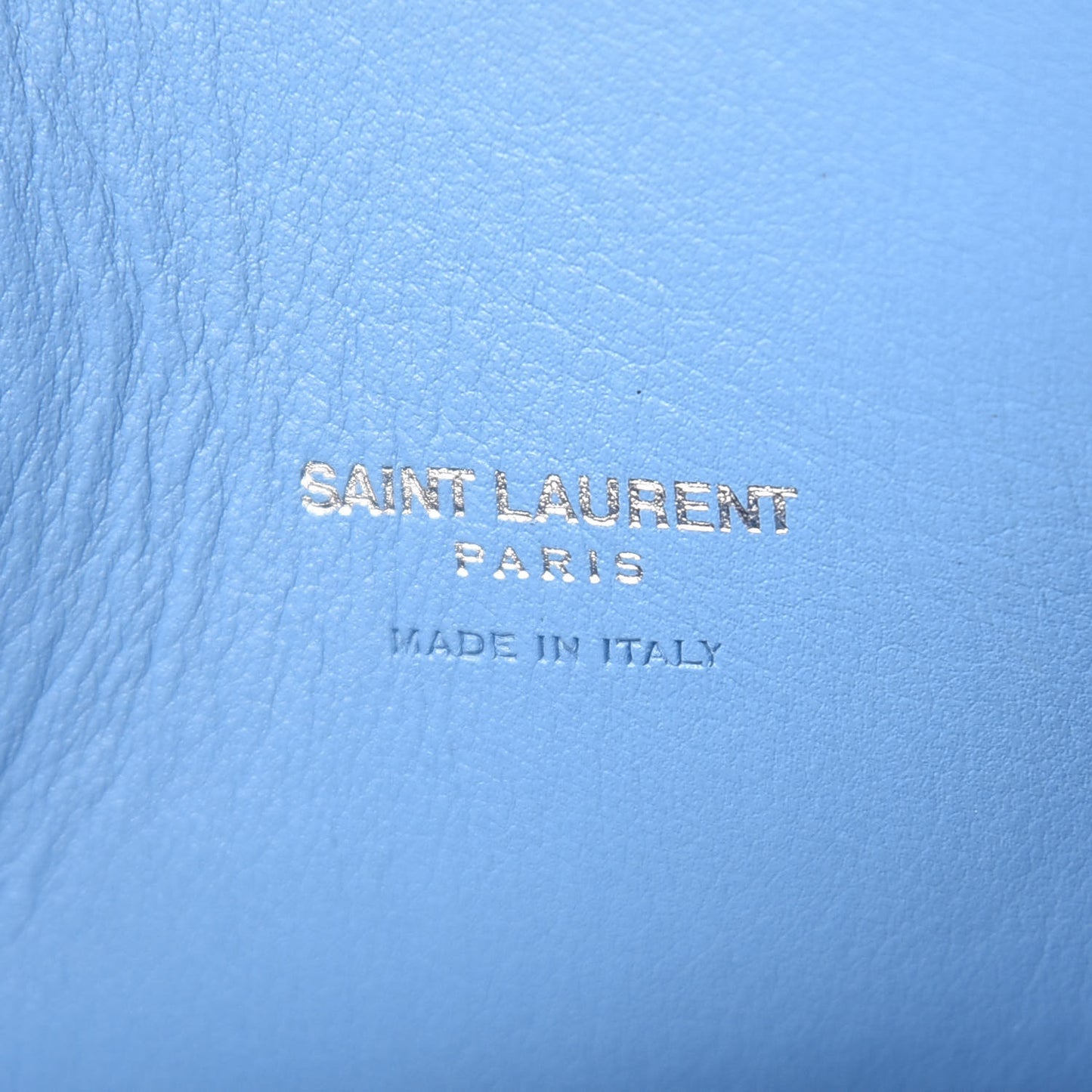 Grained Calfskin Baby Sac De Jour Blue Clair