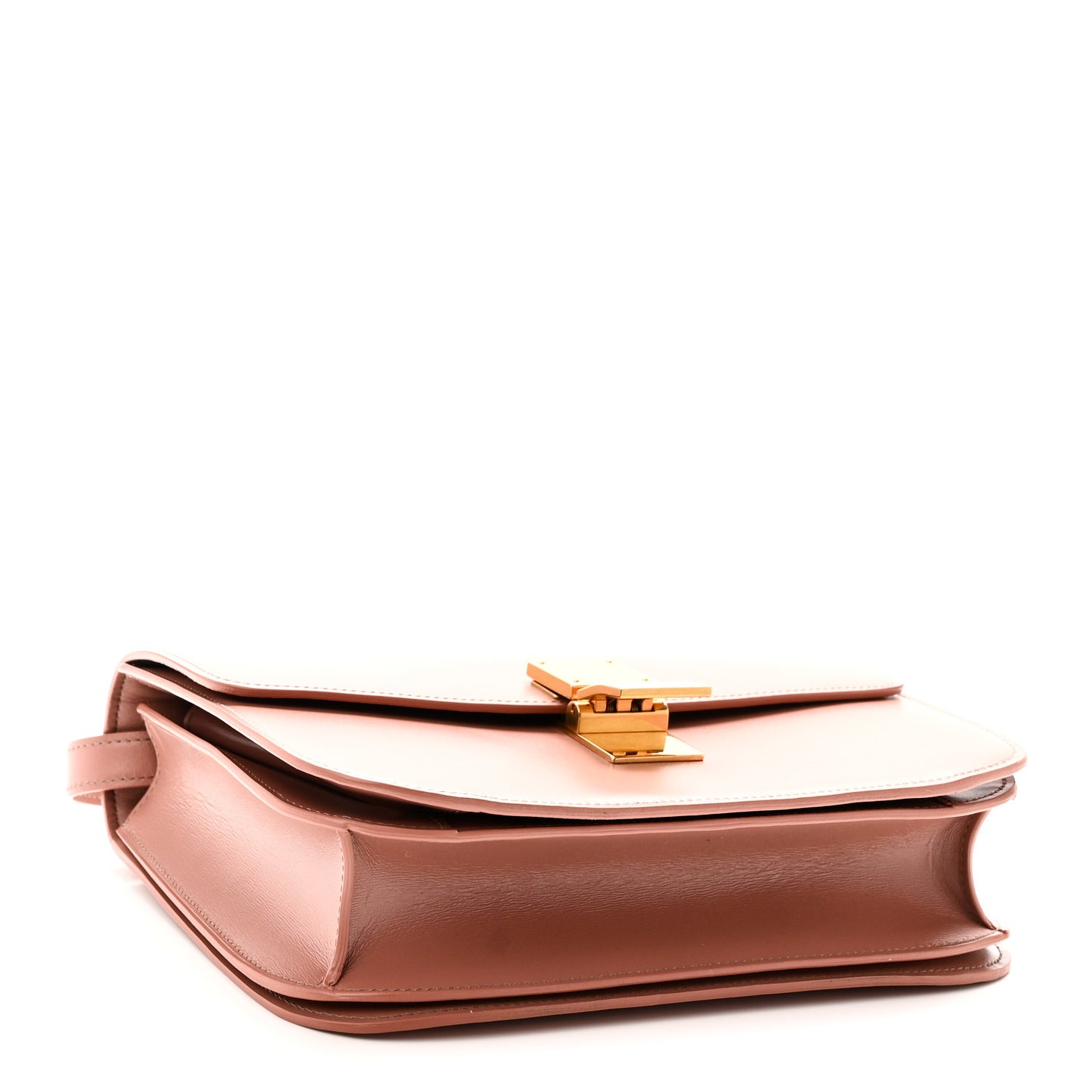 Box Calfskin Medium Classic Box Flap Bag Antique Rose