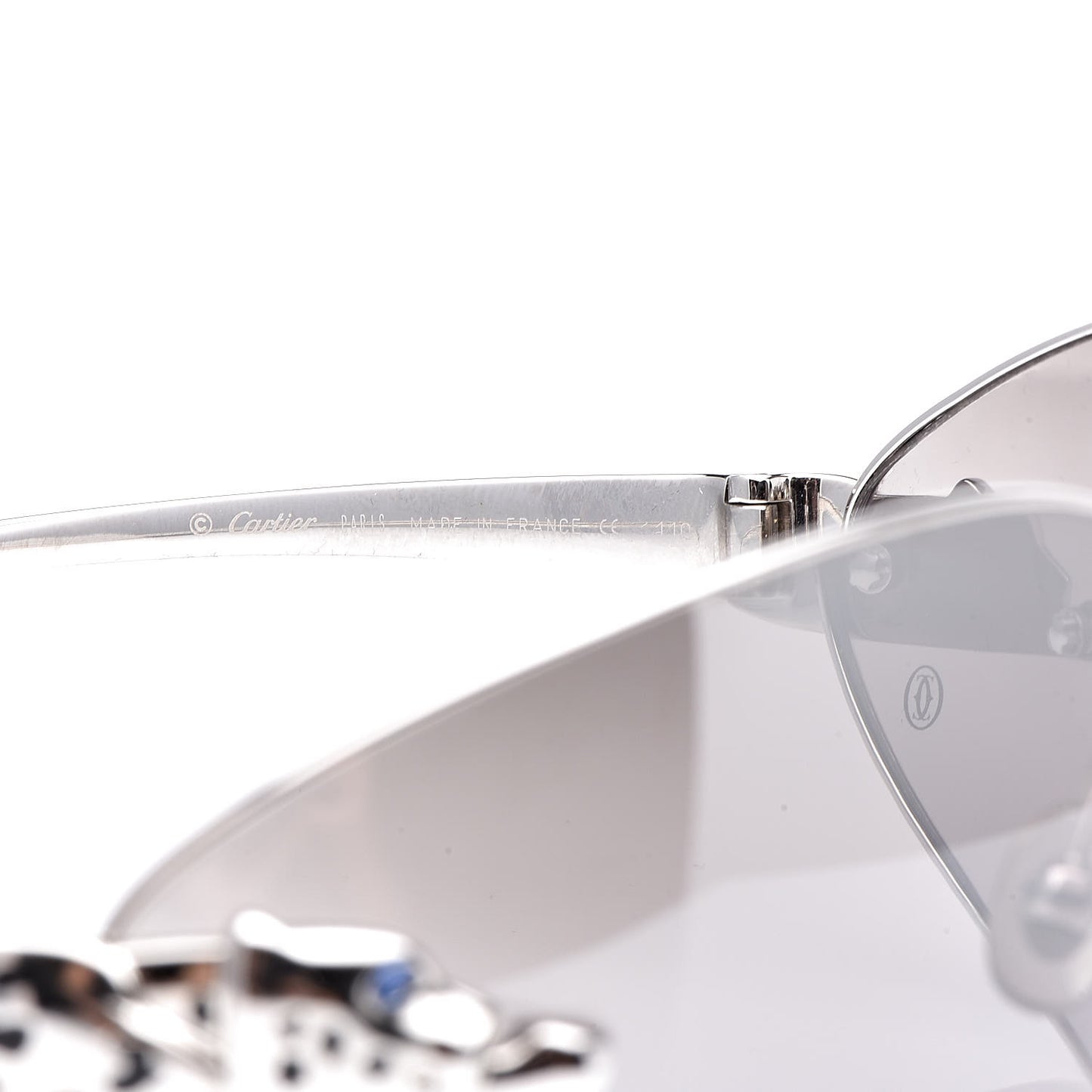 Panthere De Sunglasses Silver
