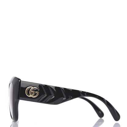 Gucci Acetate GG Butterfly Sunglasses GG0808S Black 2 of 7