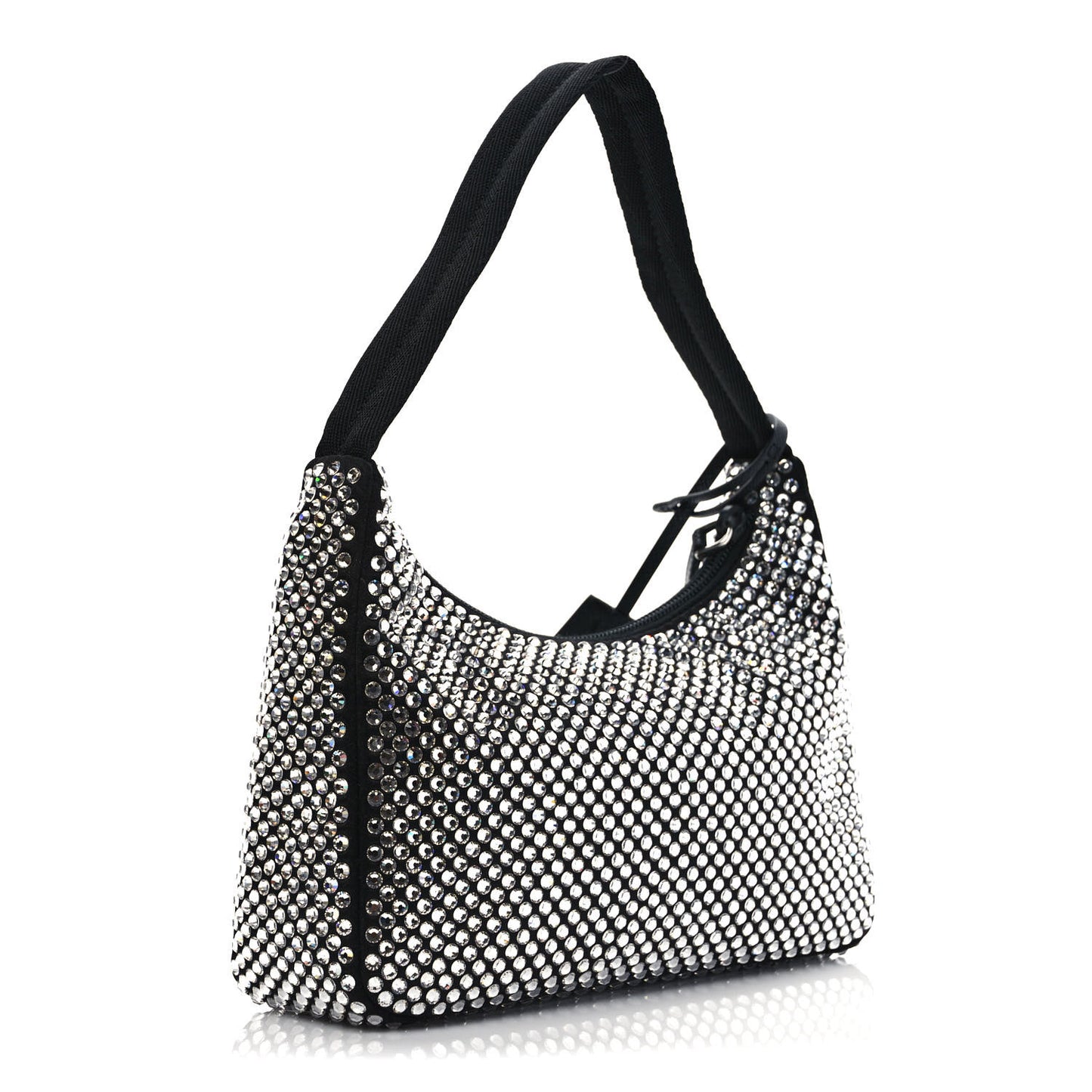 Satin Crystal Mini Re-Edition 2000 Bag Cristal
