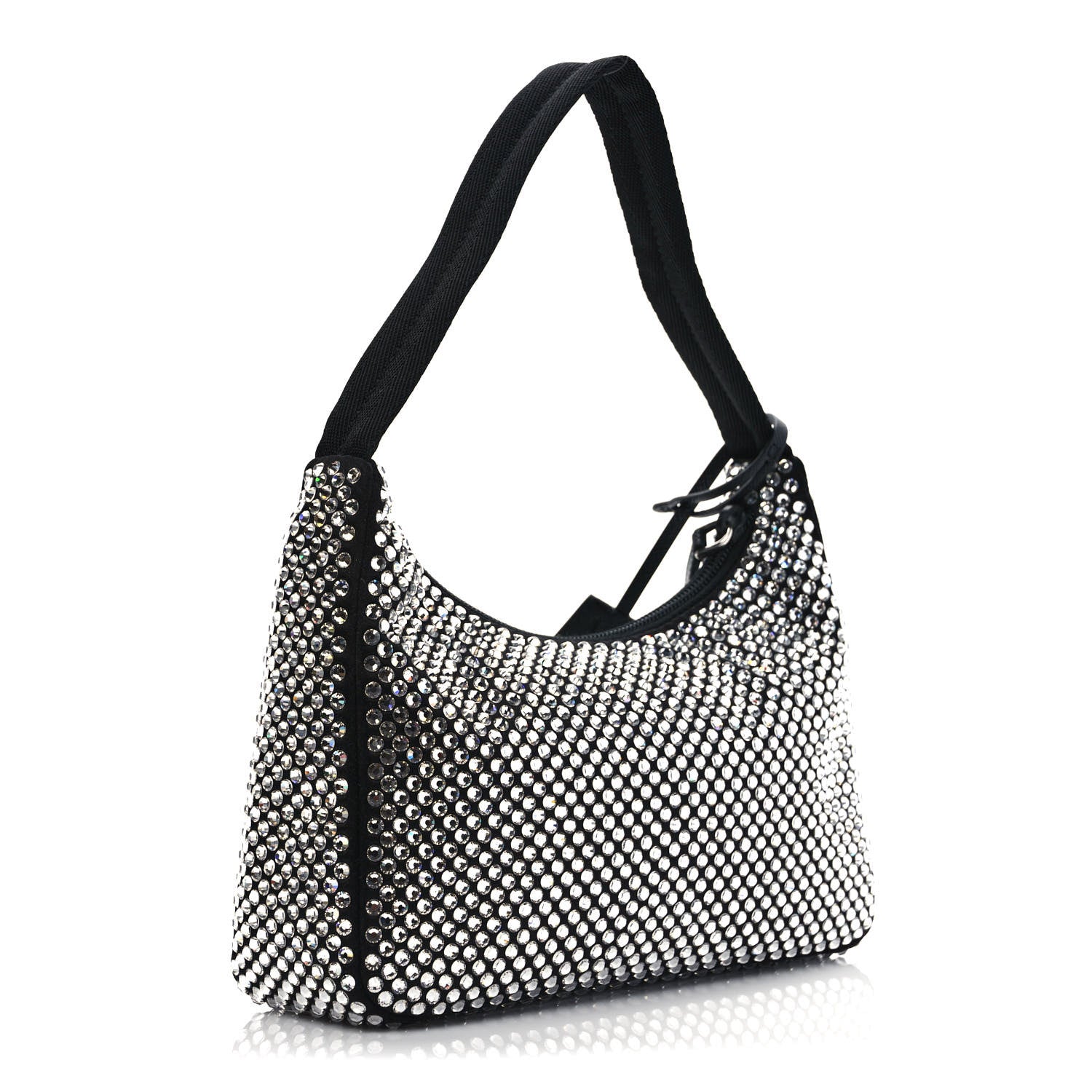 Prada Satin Crystal Mini Re-Edition 2000 Bag Cristal 3 of 8