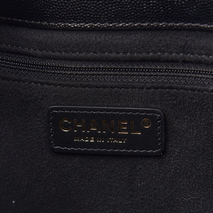 Chanel Caviar Small Studded Deauville Tote Black 9 of 10