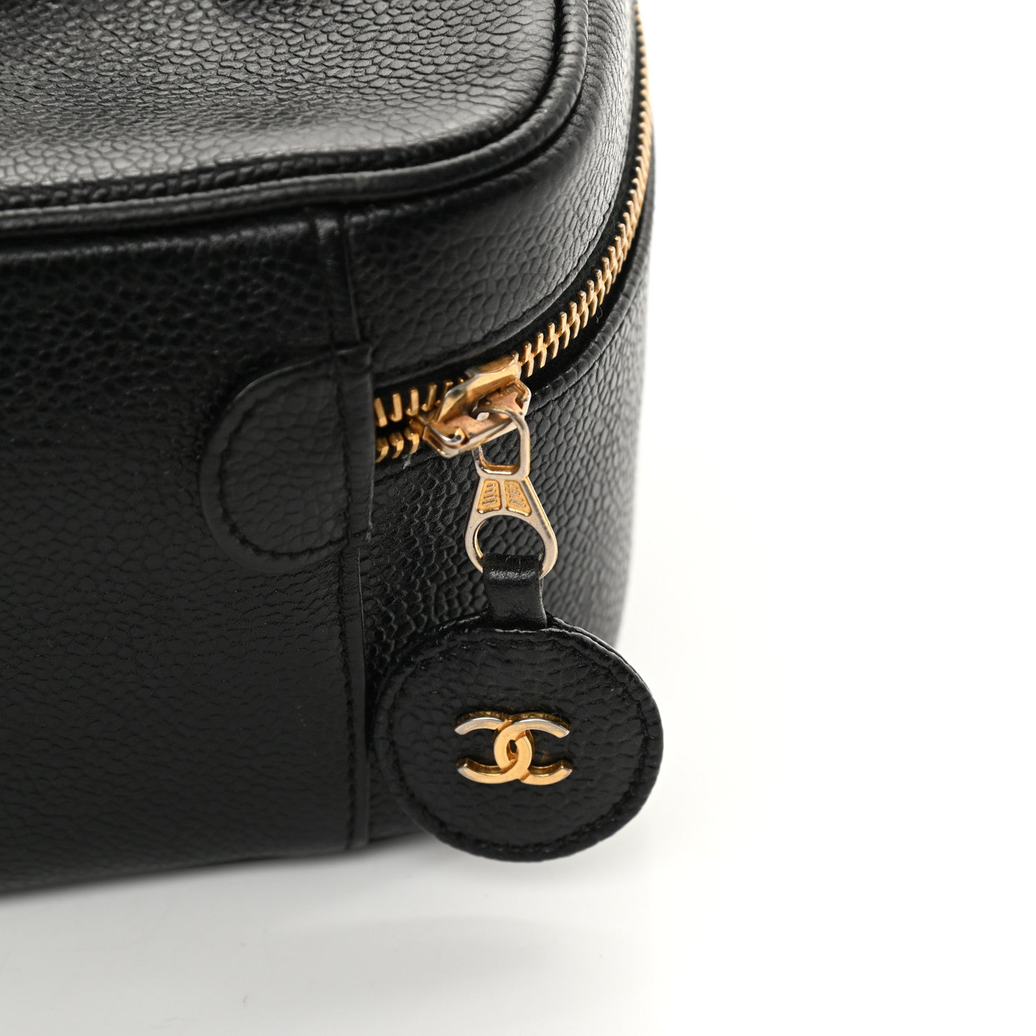 Chanel Caviar CC Vanity Cosmetic Case Black 9 of 9