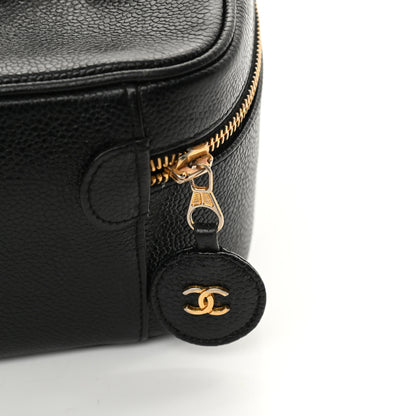 Chanel Caviar CC Vanity Cosmetic Case Black 9 of 9