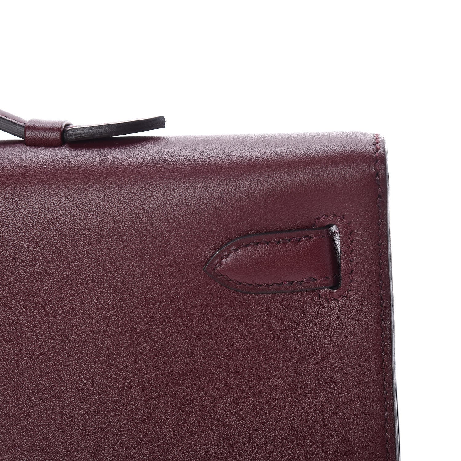 Hermes Swift Kelly Cut Clutch Pochette Bordeaux 10 of 27
