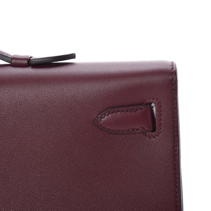 Hermes Swift Kelly Cut Clutch Pochette Bordeaux 10 of 27