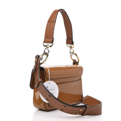 Chloe Spazzolato Sfumato Calfskin Small C Double Carry Autumnal Brown 3 of 10