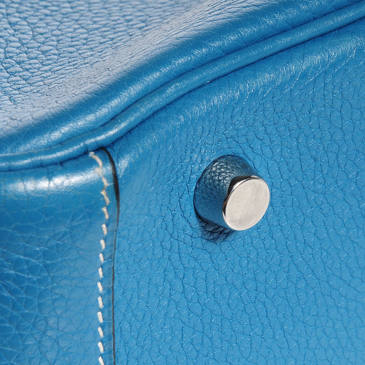 Hermes Taurillon Clemence Lindy 30 Blue Jean 21 of 24