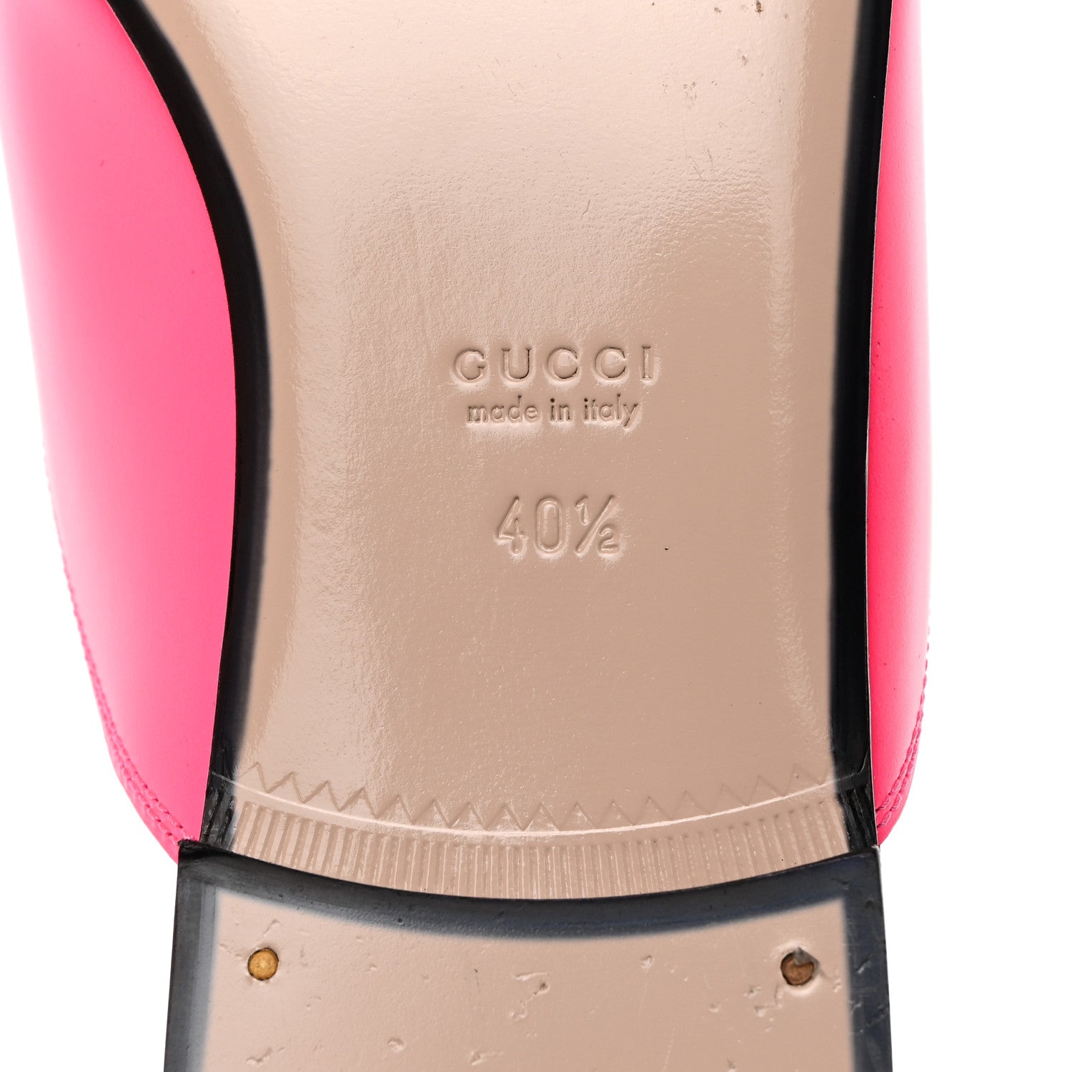 Gucci Calfskin Womens Princetown Slippers 40.5 Fuxia Fluo 8 of 11