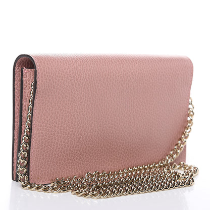 Gucci Dollar Calfskin Medium Betty Chain Wallet Soft Pink 3 of 10