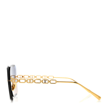 Louis Vuitton Metal LV Jewel Square Sunglasses Z1860U Gradient Blue 3 of 10