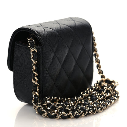 Chanel Caviar Quilted Mini Clutch With Chain Black 3 of 12