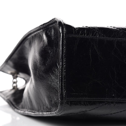 Saint Laurent Crinkled Calfskin Matelasse Monogram Niki Shoulder Bag Black 8 of 10