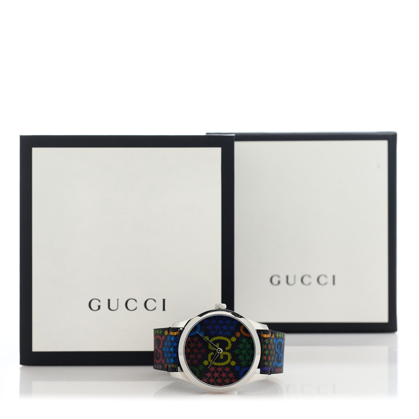 Stainless Steel Calfskin 38mm G-Timeless Psychedelic Quartz Watch