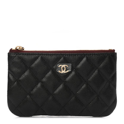 Chanel Caviar Quilted Small Cosmetic Case Black 1 of 7