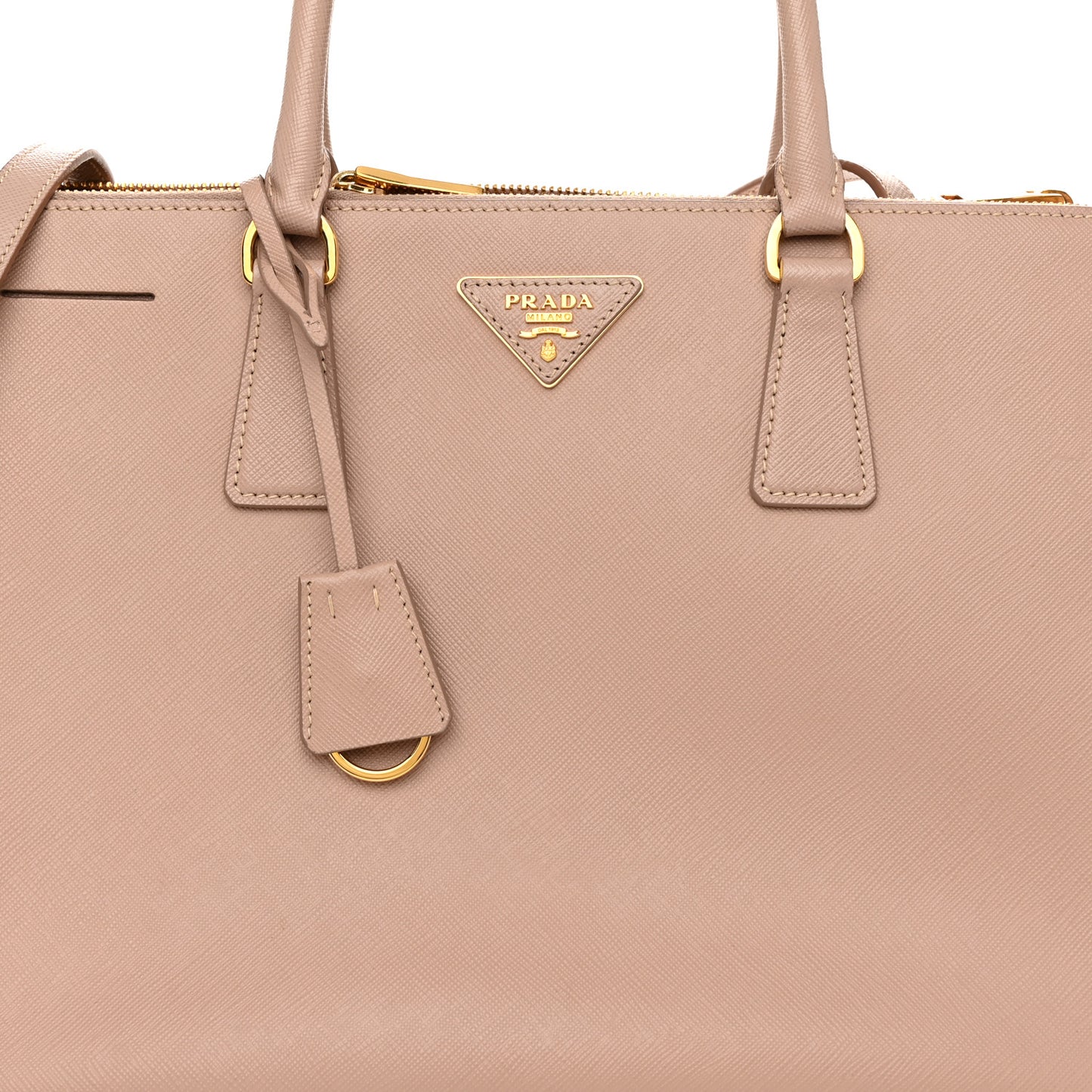 Saffiano Medium Galleria Double Zip Tote Cammeo
