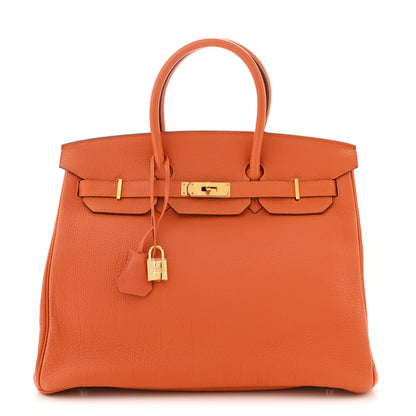 Hermes Togo Birkin 35 Orange 1 of 13