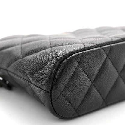 FASHIONPHILE Caviar Quilted Classic Clutch with Chain Black 8 of 10