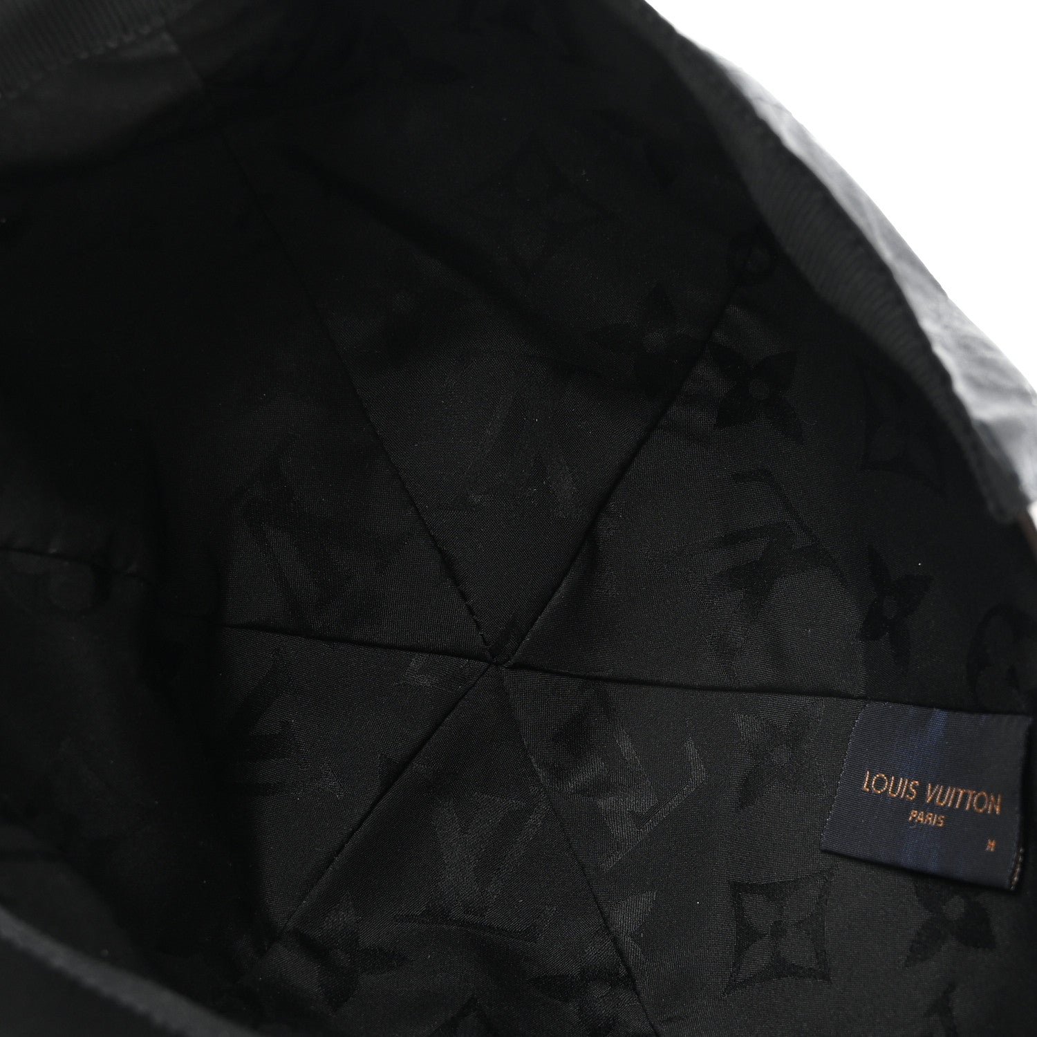 Louis Vuitton Polyester Silk Monogram LV Get Ready Cap M Black 7 of 8