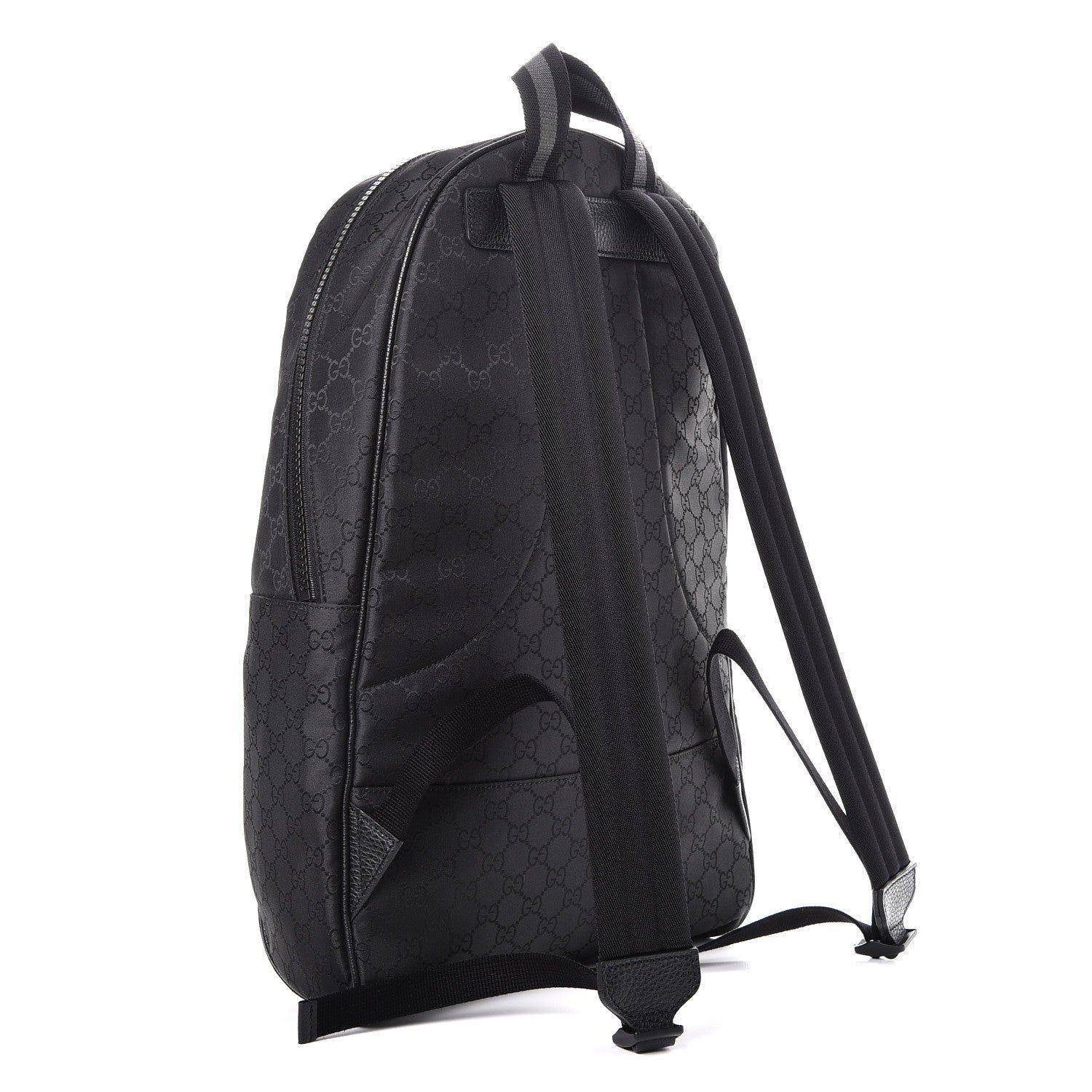 Gucci Nylon Monogram Slim Backpack Black 3 of 7