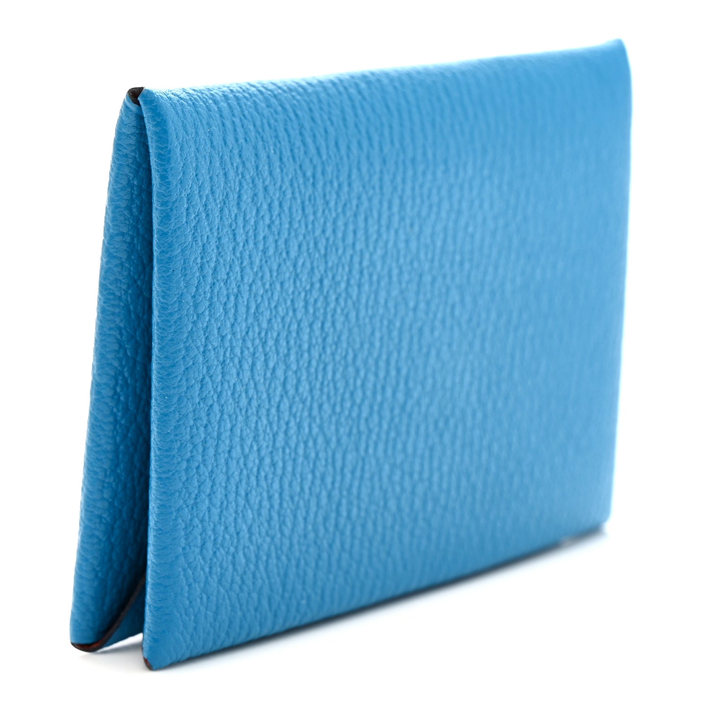 Chevre Mysore Verso Calvi Card Case Bleu Frida Cuivre