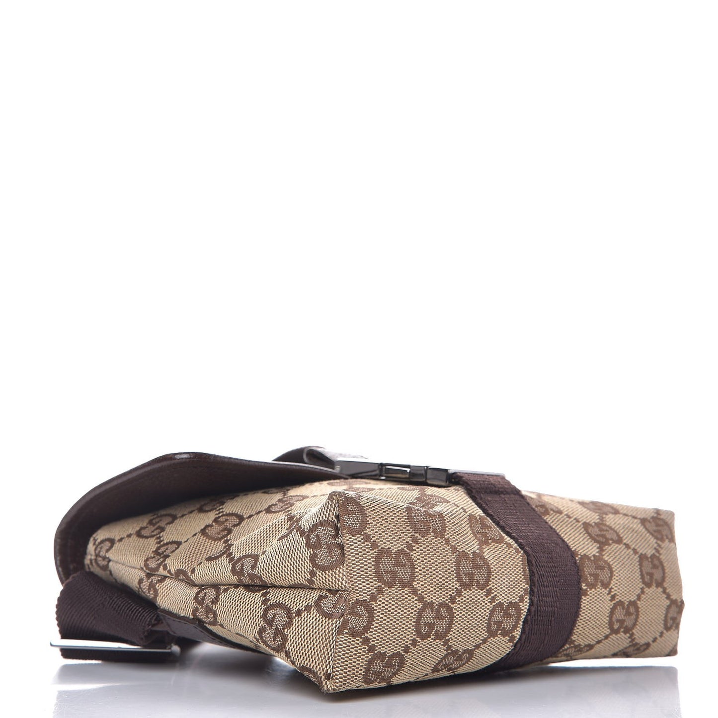 Monogram Waist Pouch Bag Dark Brown