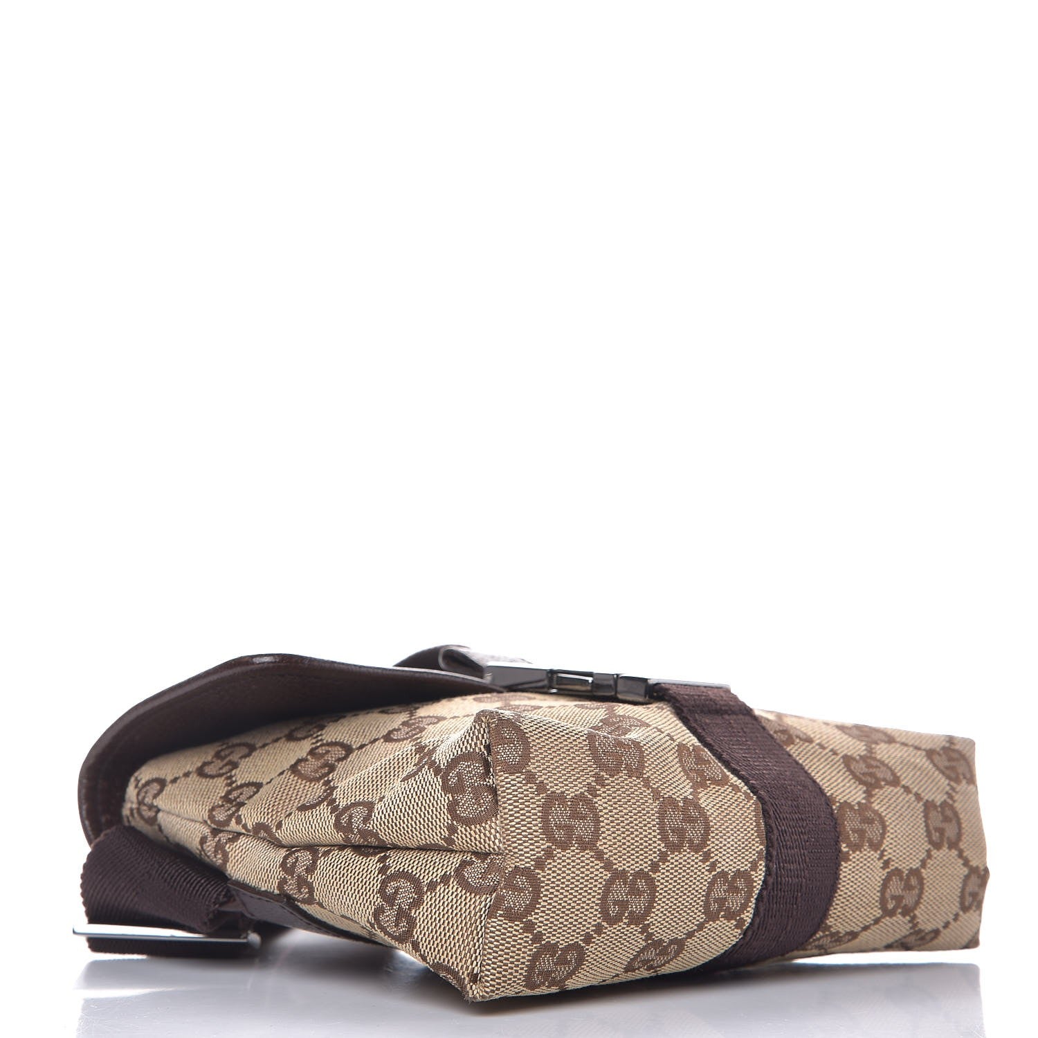 Gucci Monogram Waist Pouch Bag Dark Brown 4 of 7