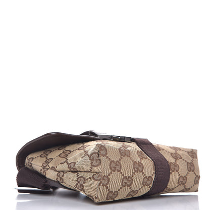 Gucci Monogram Waist Pouch Bag Dark Brown 4 of 7