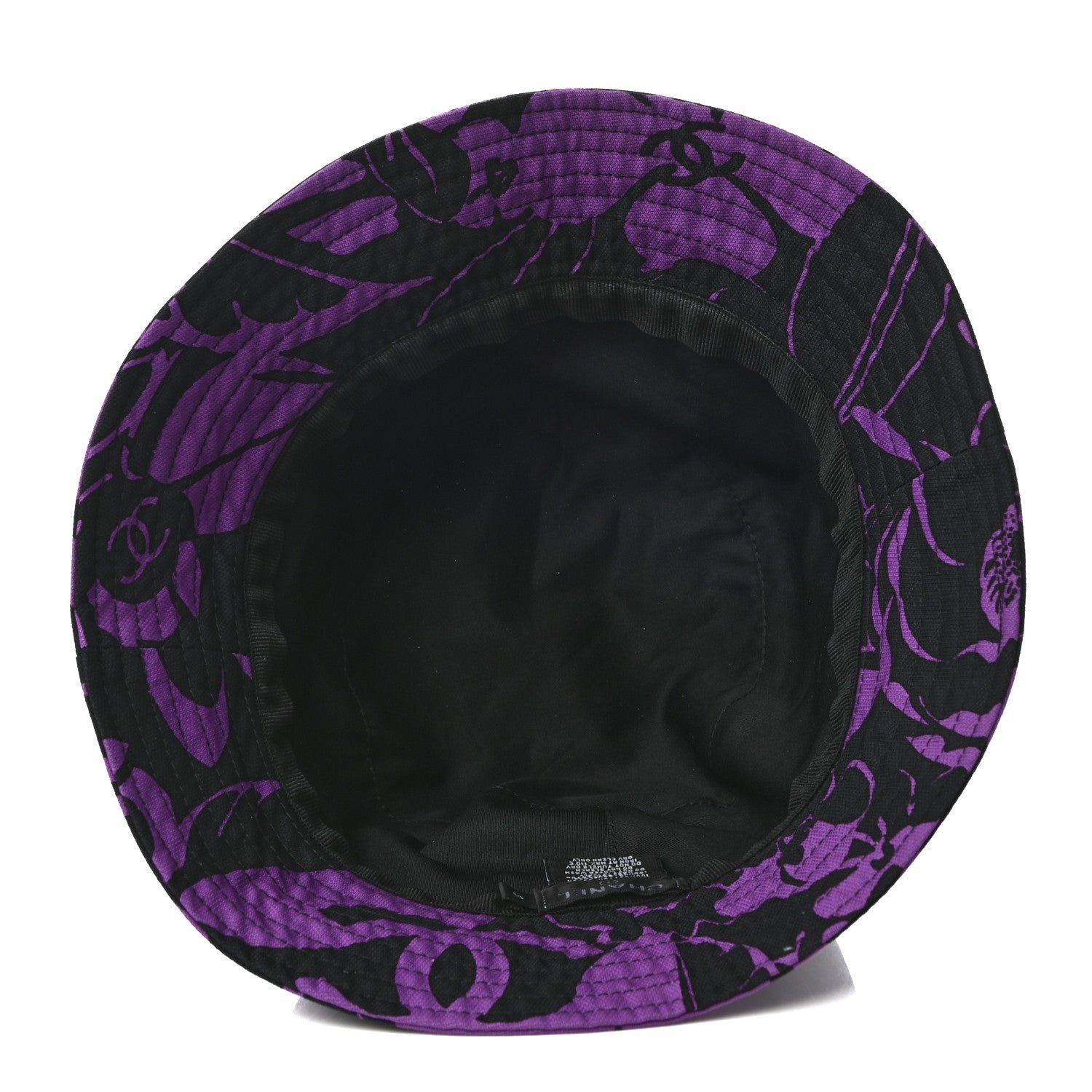 Chanel Canvas CC Cloche Hat S Purple Black 7 of 8