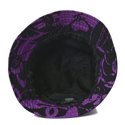 Chanel Canvas CC Cloche Hat S Purple Black 7 of 8
