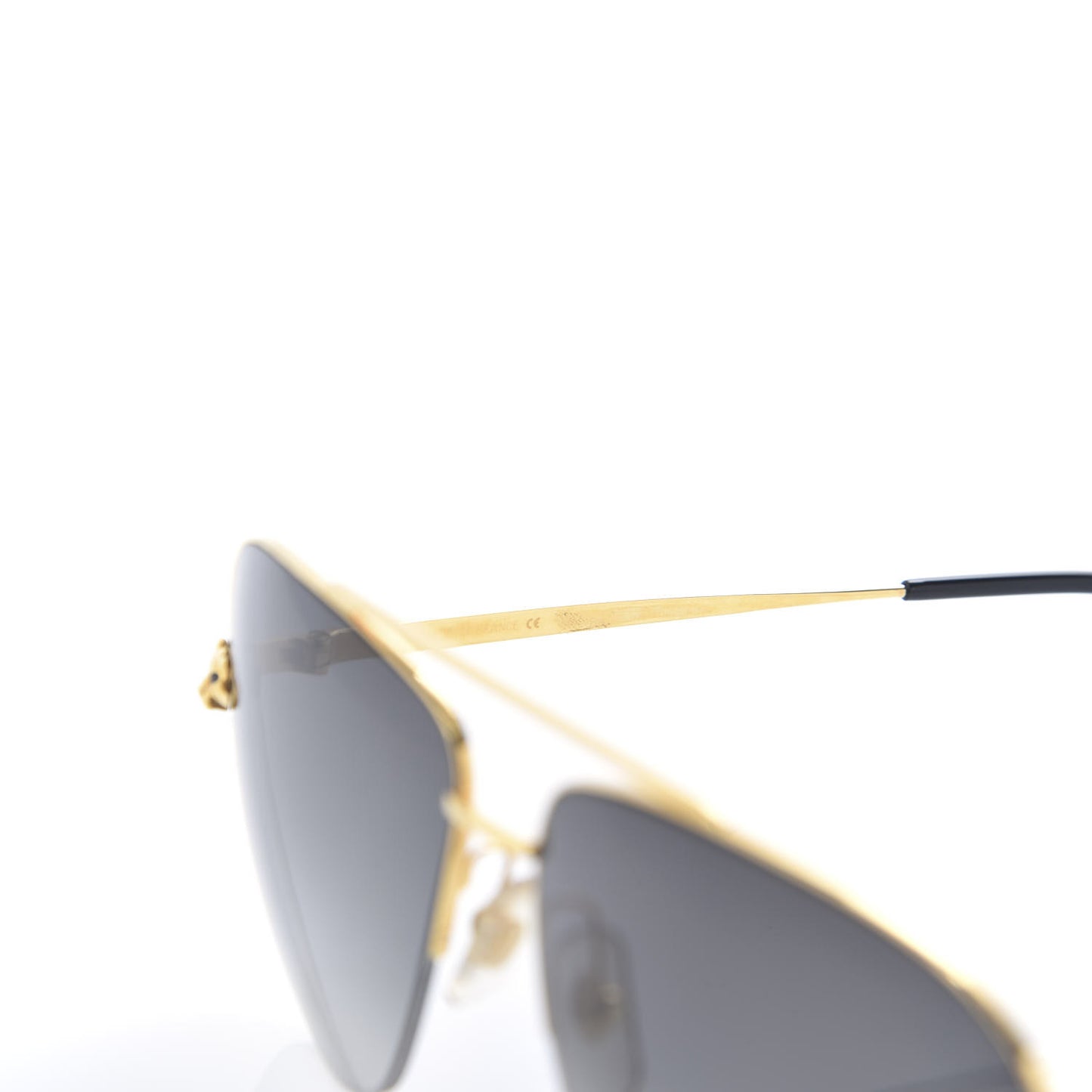 Santos de Aviator Sunglasses CT0229S Gold Black