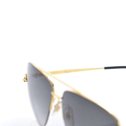 Cartier Santos de Aviator Sunglasses CT0229S Gold Black 6 of 8